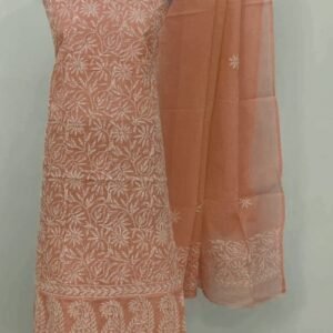 kota cotton embroidery work unstitched suit (top + dupatta + bottom)