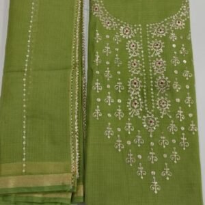 pure kota cotton gotta patti work dress material (top+duptta)