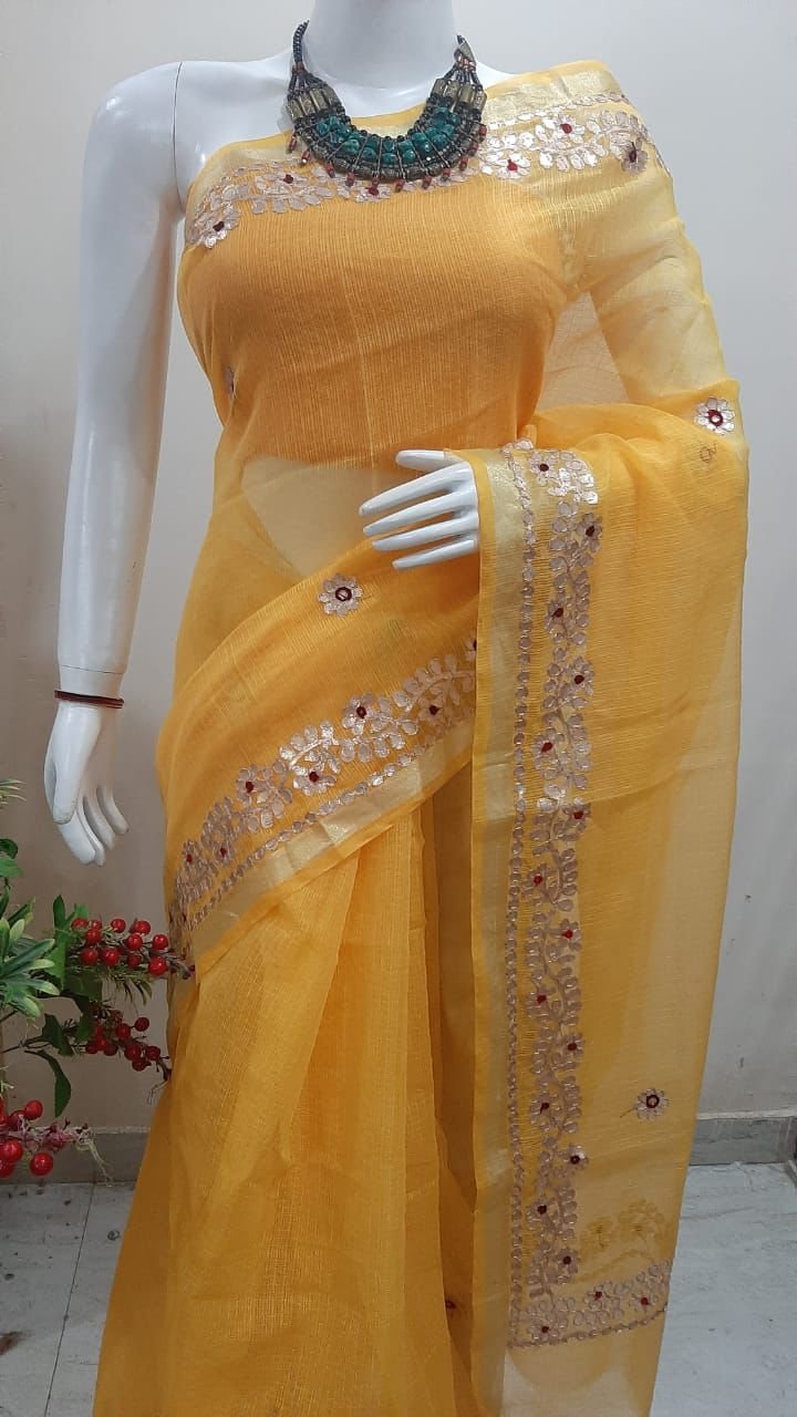 gotta patti kota cotton saree