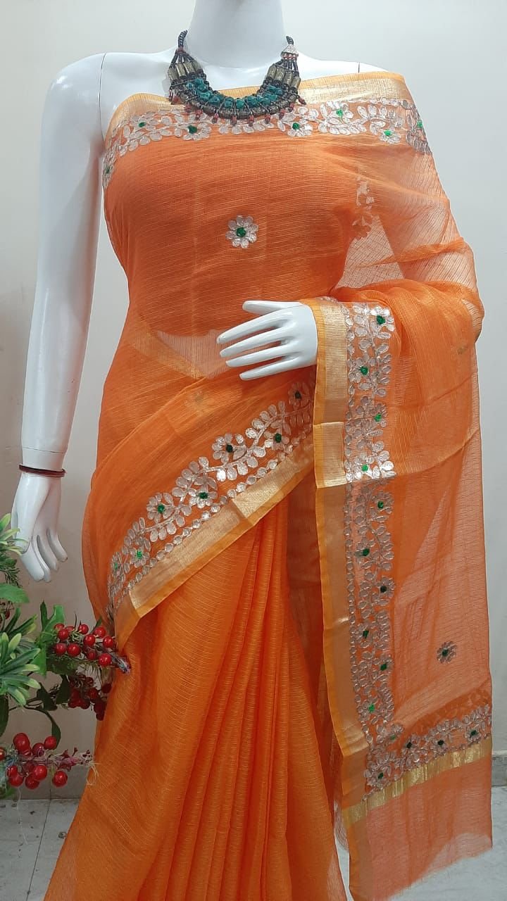 gotta patti kota cotton saree