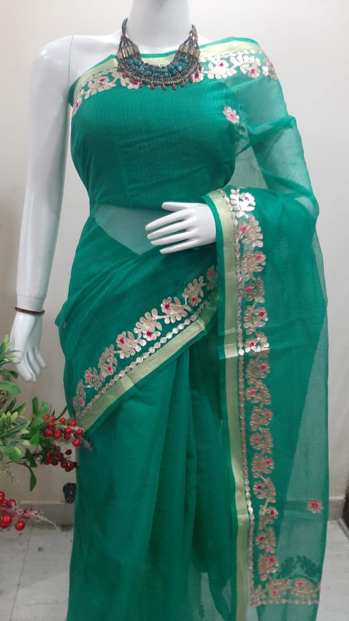 gotta patti kota cotton saree
