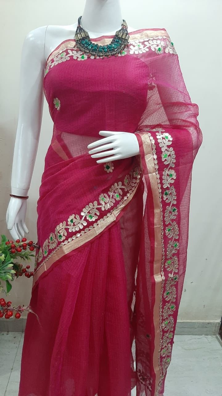 gotta patti kota cotton saree