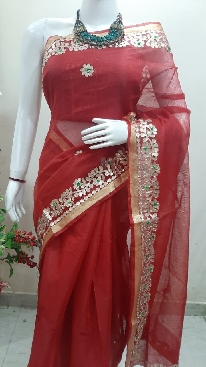 gotta patti kota cotton saree