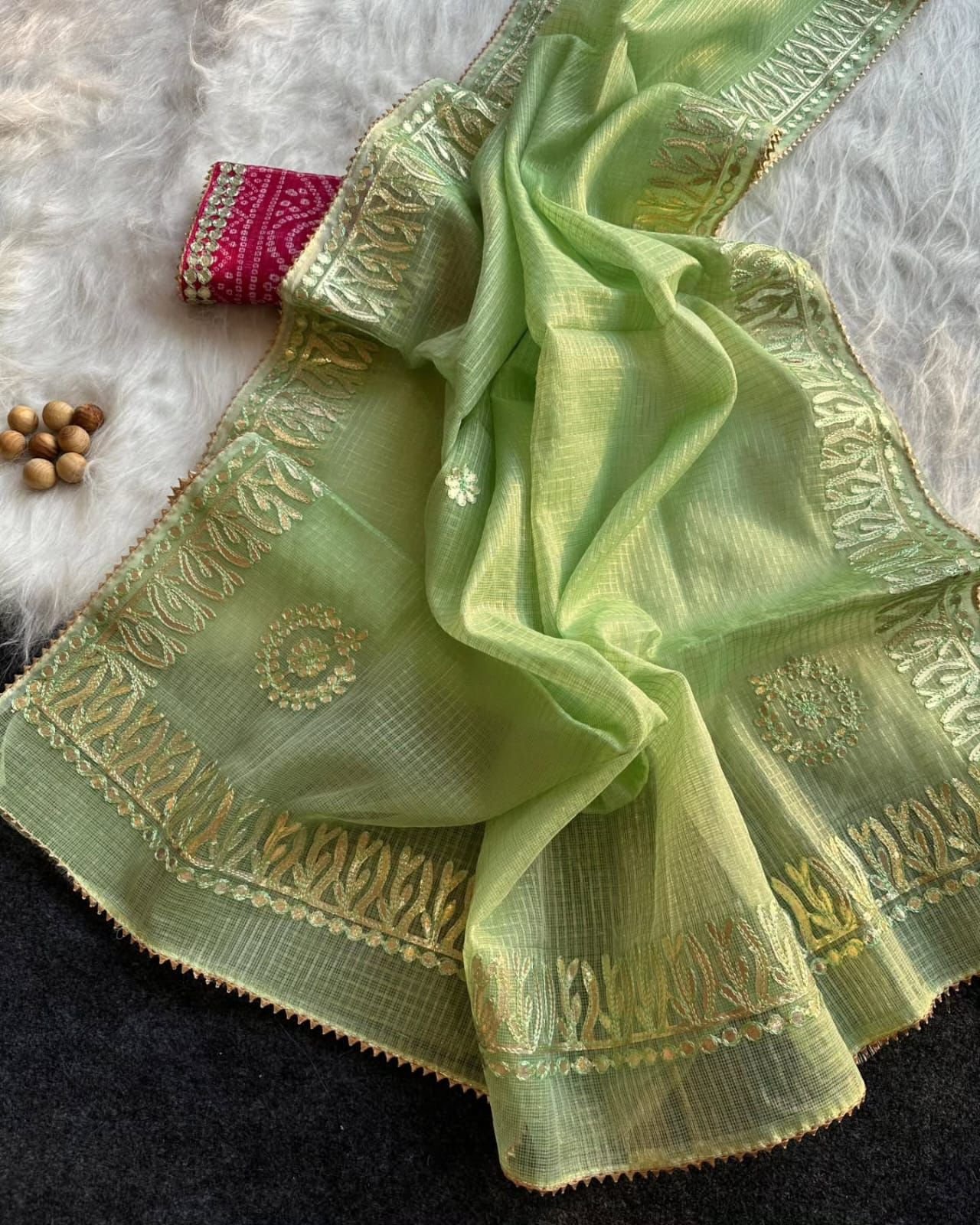 gotta patti kota cotton saree