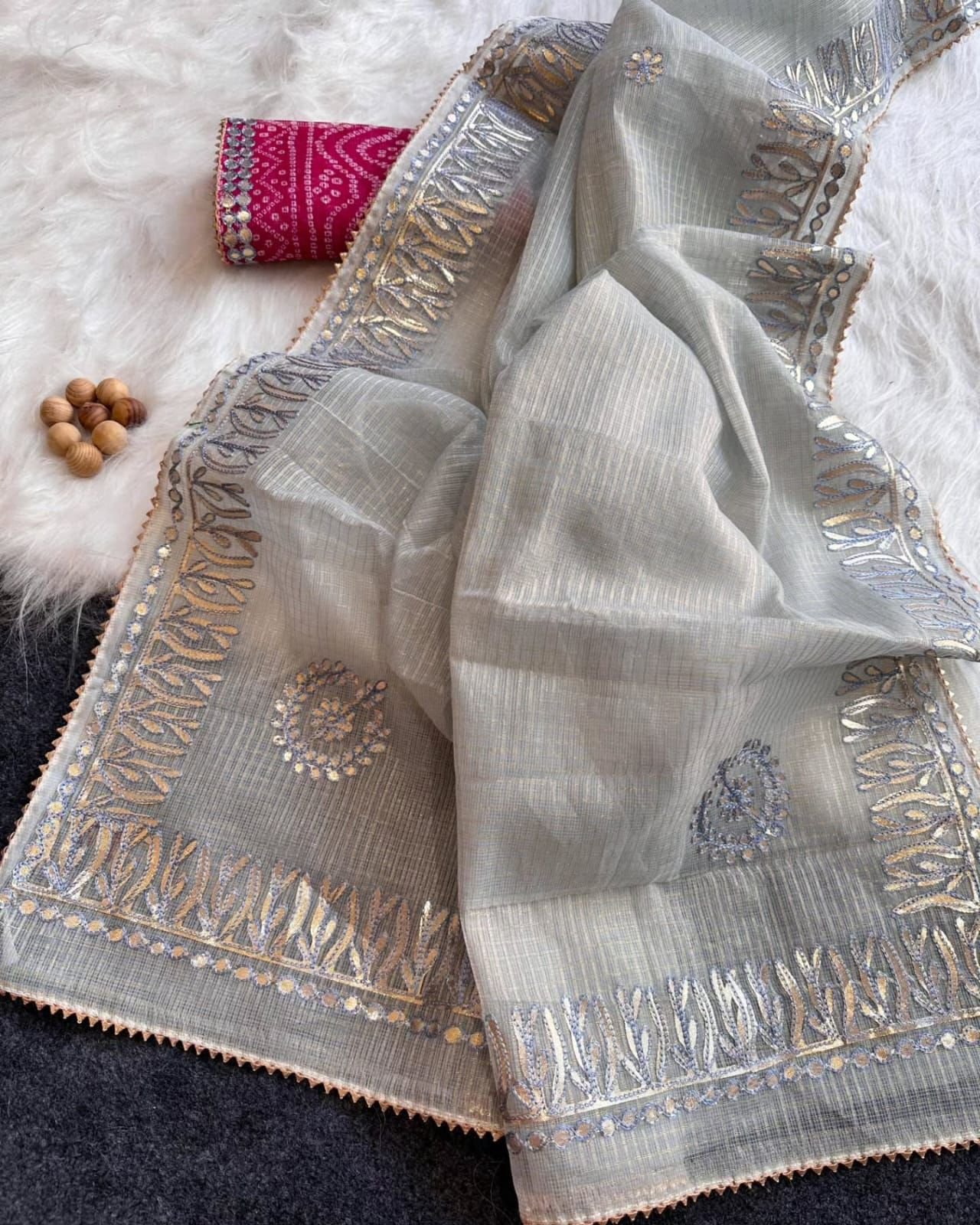 gotta patti kota cotton saree