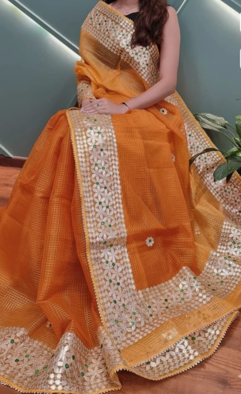 gotta patti kota cotton saree