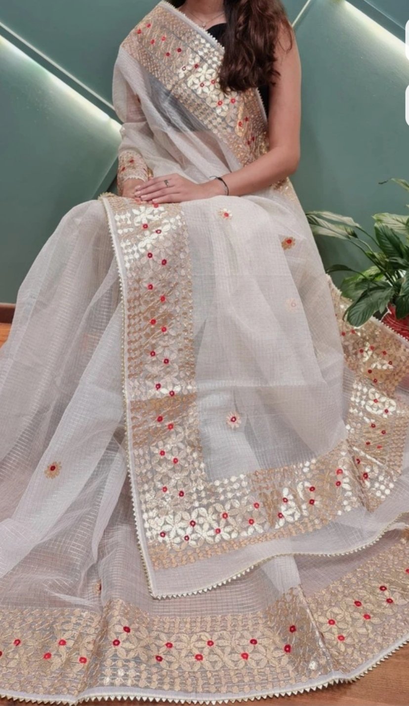 gotta patti kota cotton saree