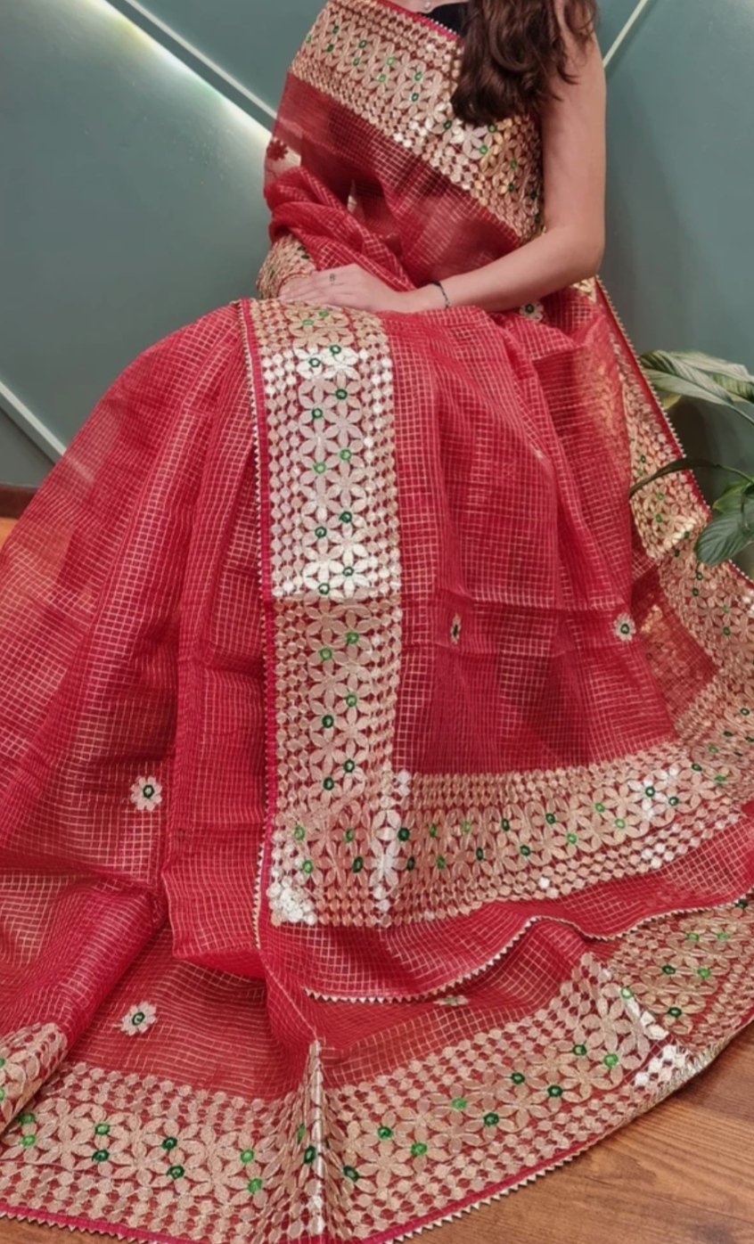 gotta patti kota cotton saree