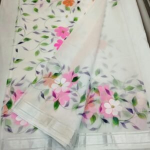 soft kota cotton printed 6 met saree with blouse