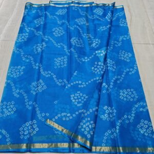 soft kota cotton printed 6 met saree with blouse