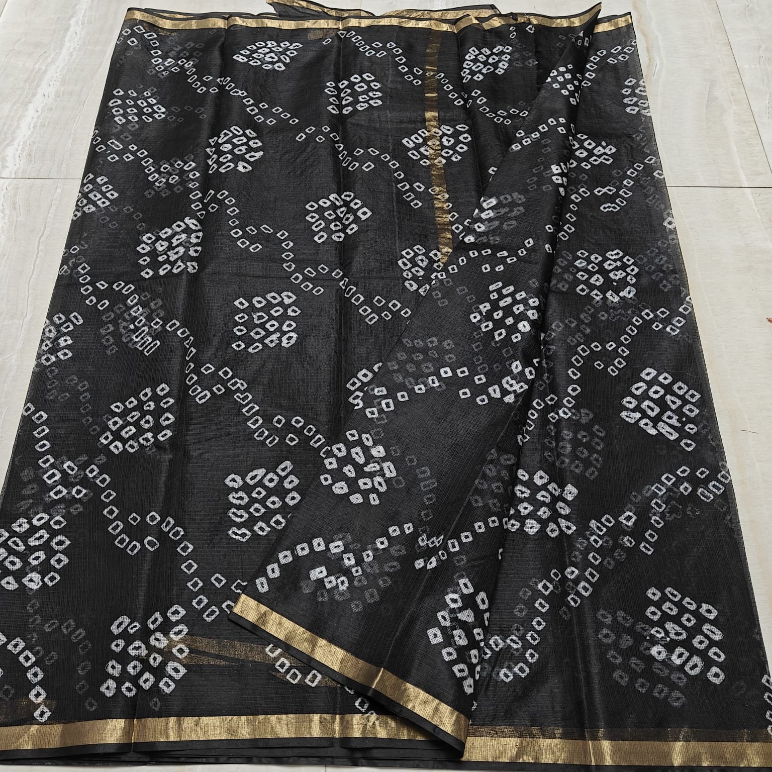 soft kota cotton printed 6 met saree with blouse