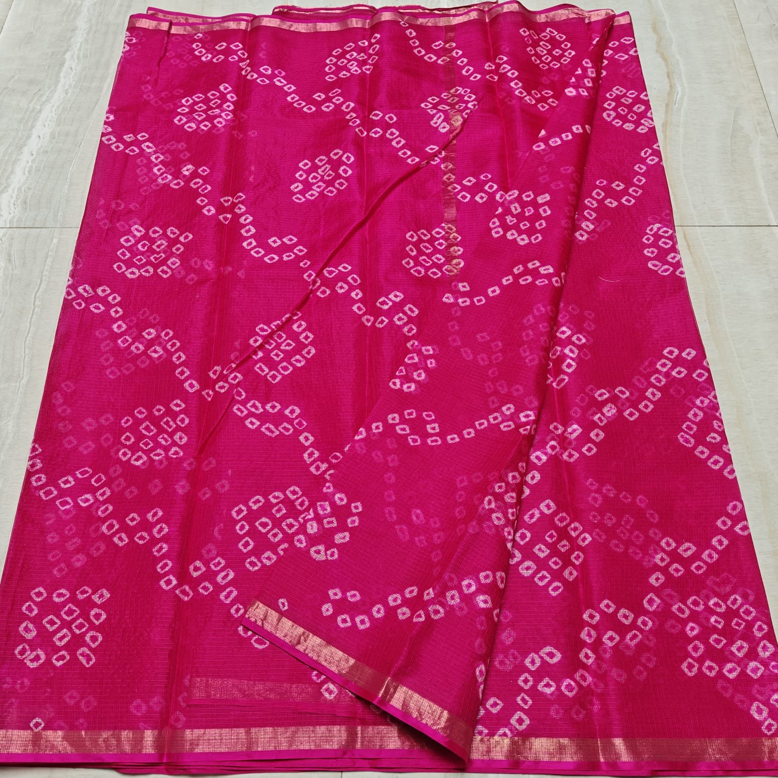 soft kota cotton printed 6 met saree with blouse