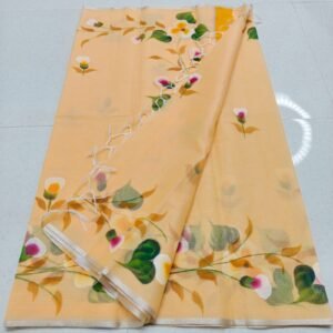 soft kota cotton printed 6 met saree with blouse