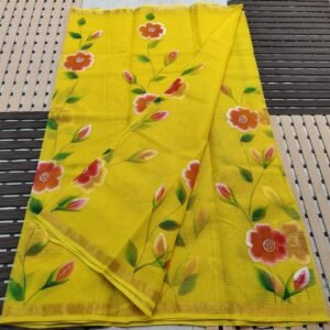 soft kota cotton printed 6 met saree with blouse