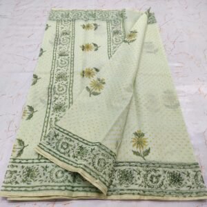 soft kota cotton printed 6 met saree with blouse