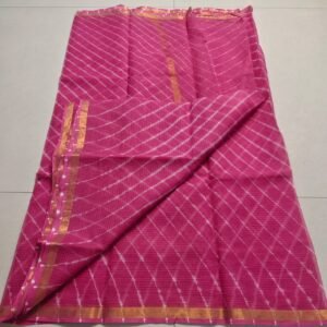 soft kota cotton printed saree with blouse