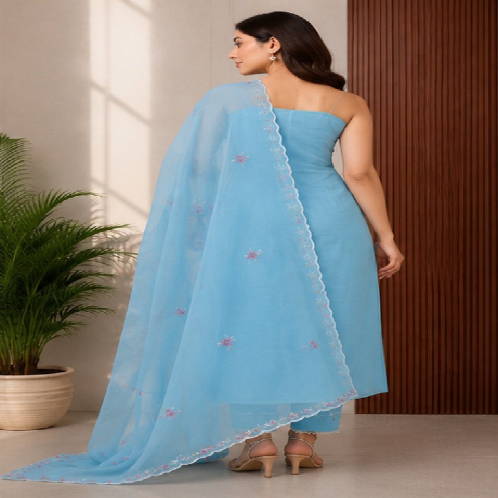 pure cotton kota doriya unstitched suit top duptta 2.5 met