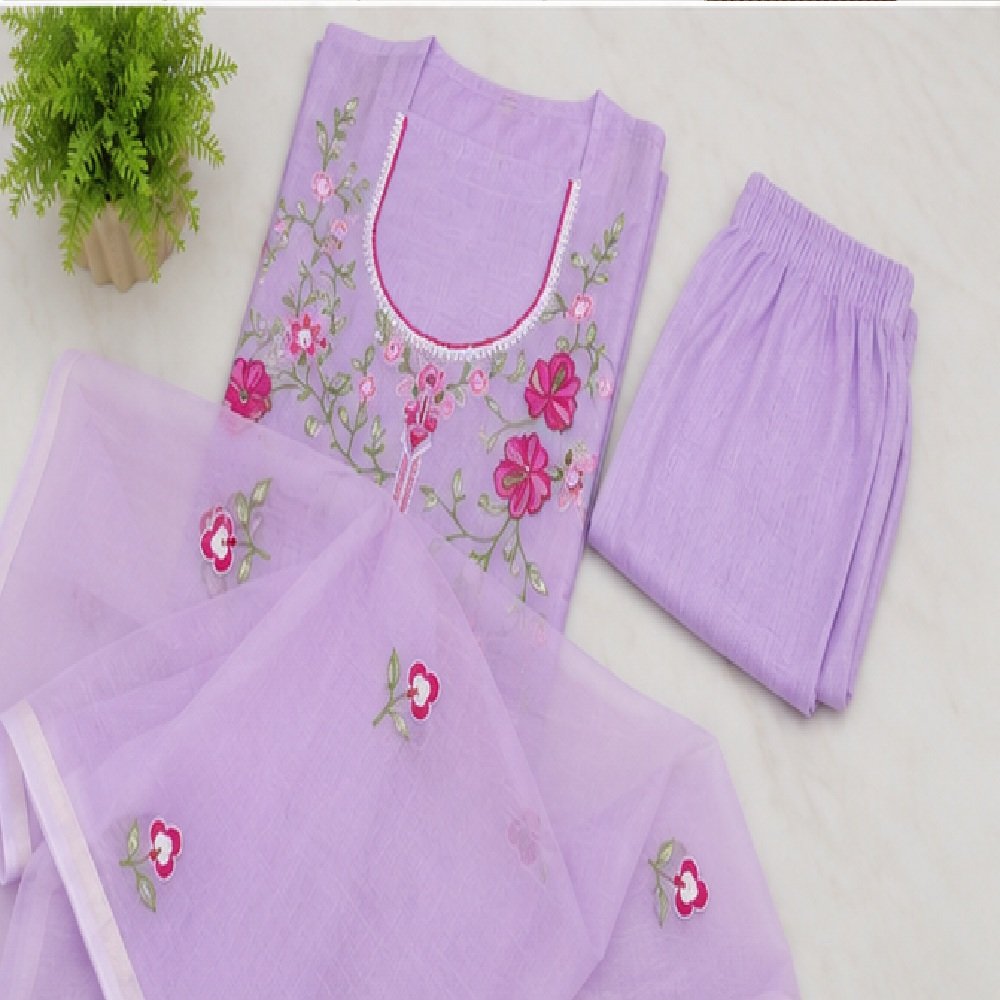 pure cotton kota doriya unstitched suit with dupatta (2.5 meter)