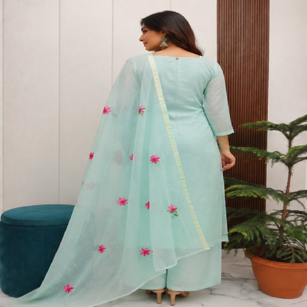 pure cotton kota doriya unstitched suit with dupatta (2.5 meter)