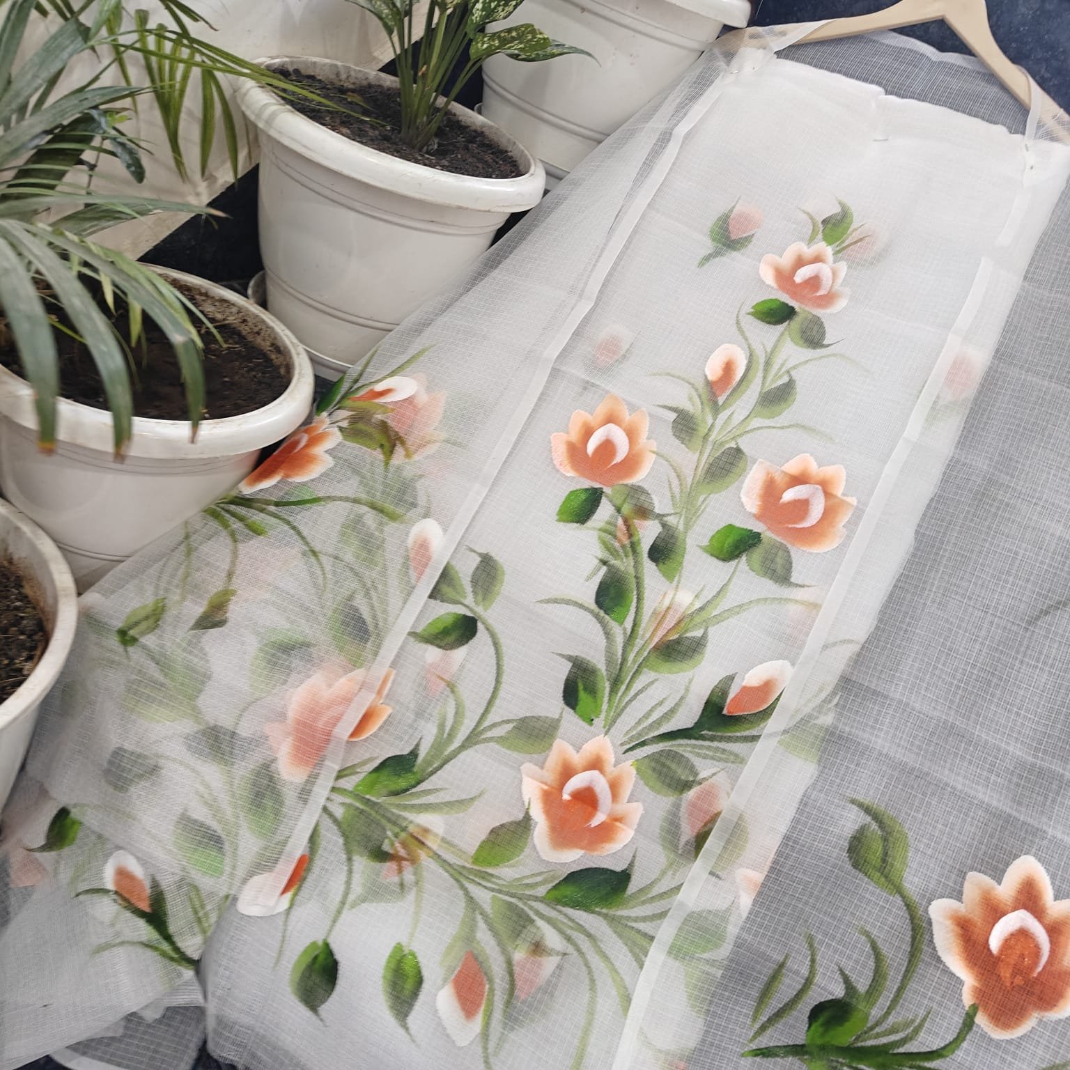 pure kota cotton hand block suit (Top+Duptta)