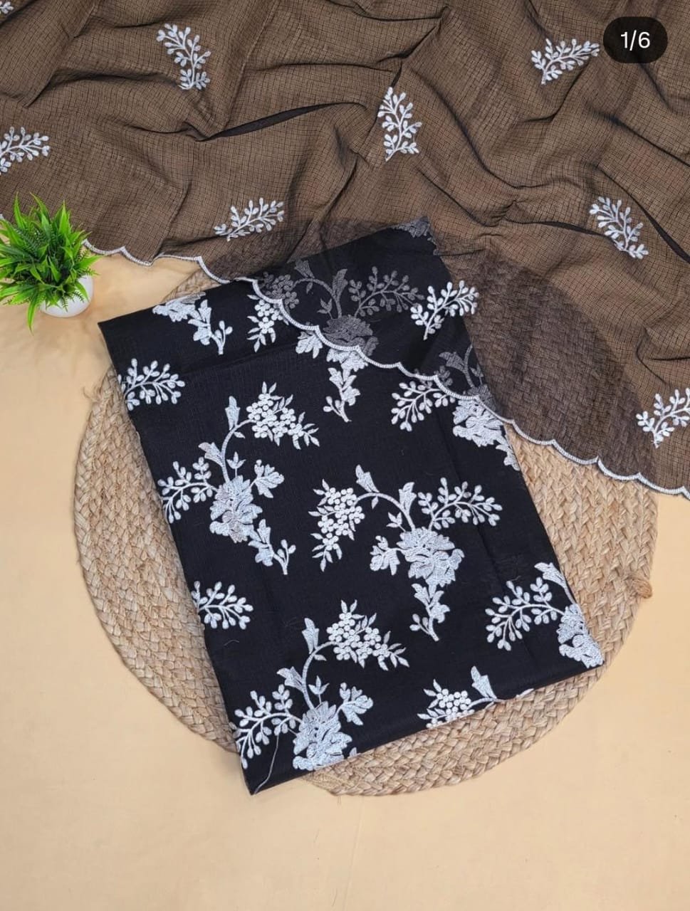 kota doriya cotton soft dress matrial (Top+Duptta)