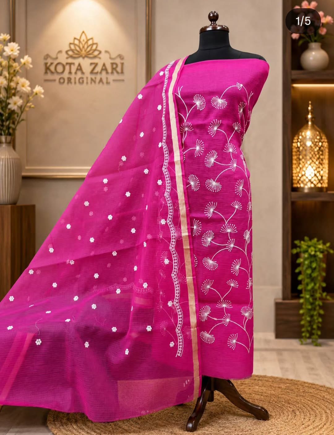 kota cotton soft dress matrial (Top+Duptta)