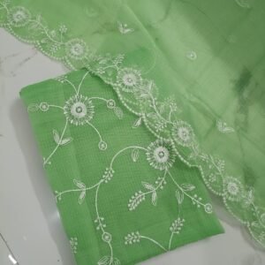premium quality kota cotton unstiched dress matrial (Top+Duptta)