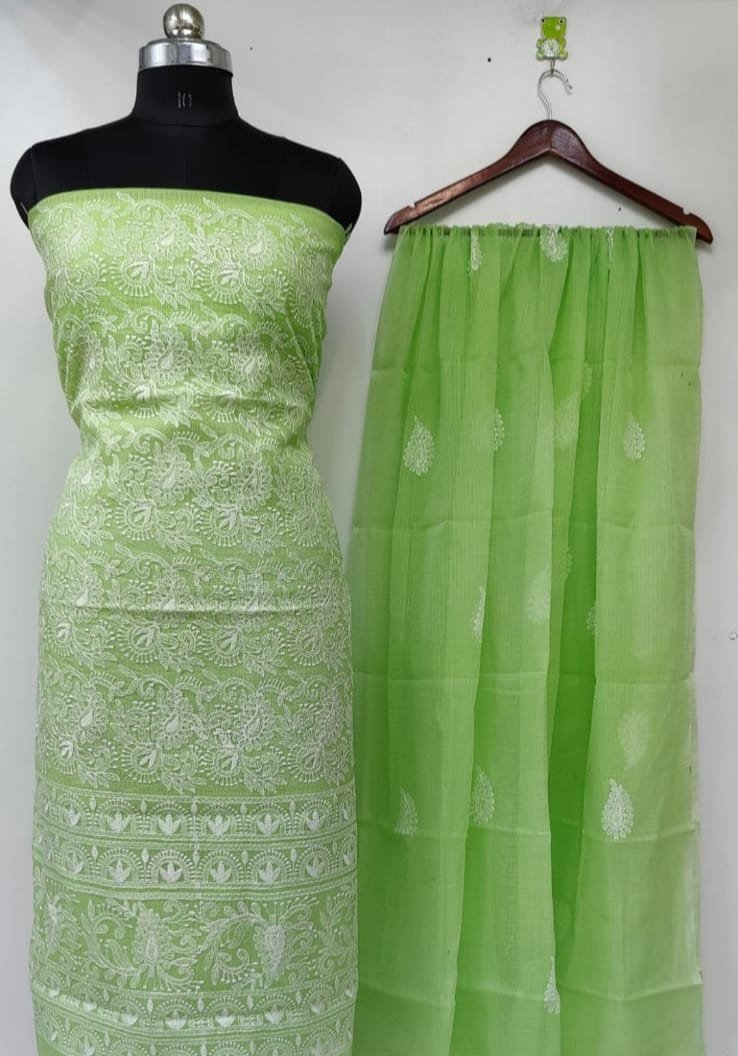 soft cotton kota doriya dress matrial (Top+Duptta)