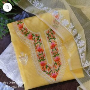 soft cotton kota doriya dress matrial (Top+Duptta)