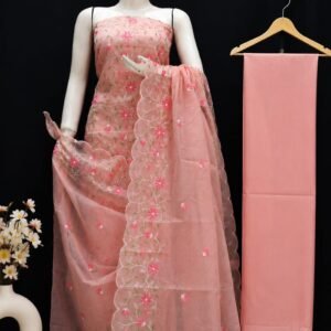 pure kota cotton unstiched suit (Top+Duptta+Bottom)