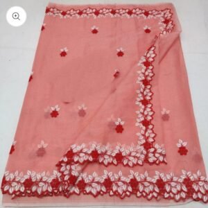 Soft cotton kota doriya embroidery work saree