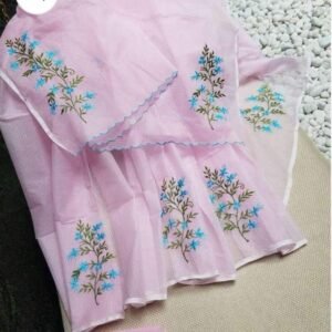 Soft cotton kota doriya embroidery work saree price - 1150-1350