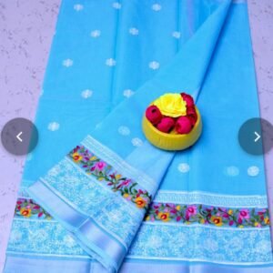Soft cotton kota doriya embroidery work saree price - 1150-1350