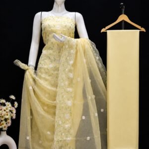 pure kota cotton unstiched suit (Top+Duptta+Bottom)