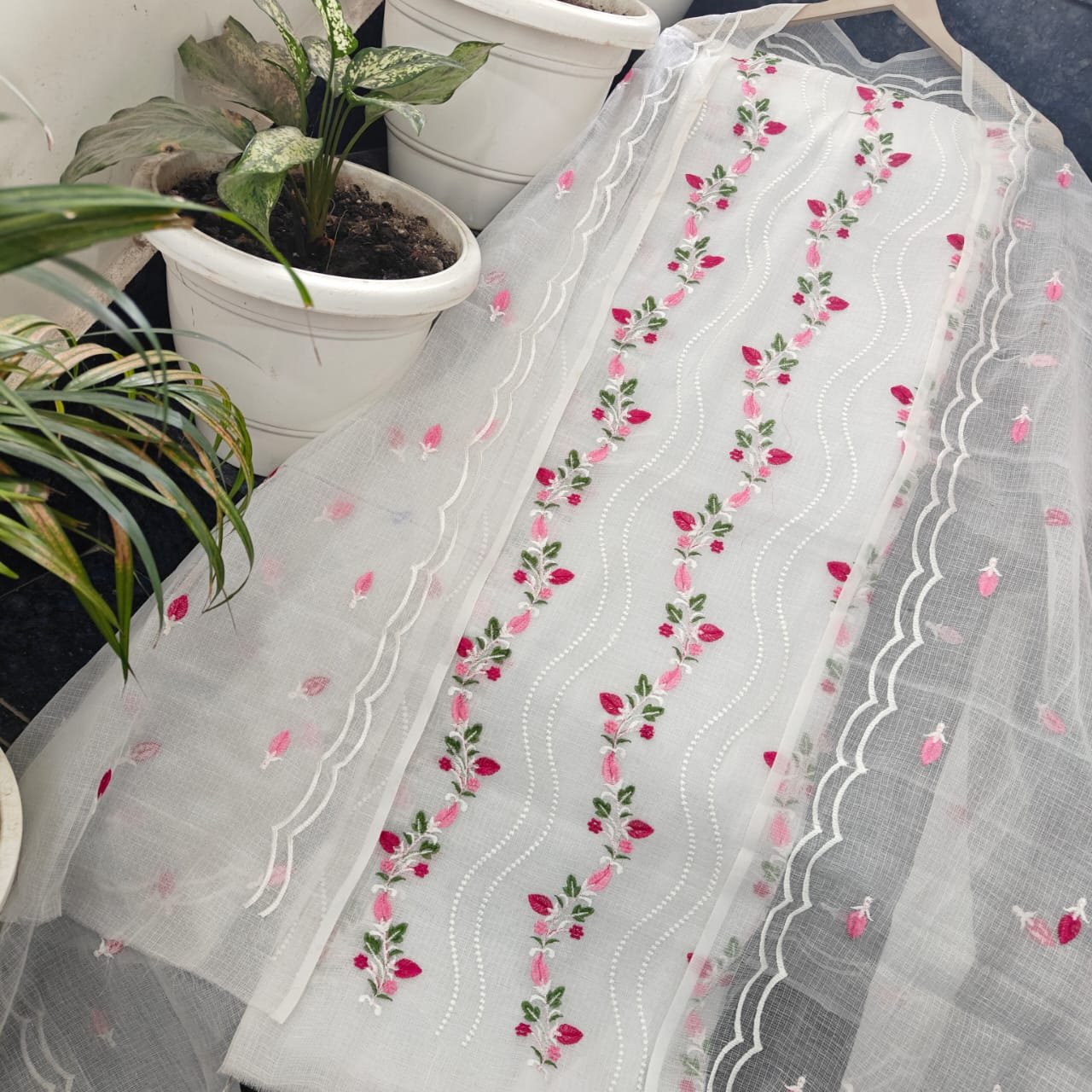 soft cotton kota doriya unstiched suit (Top+Duptta)
