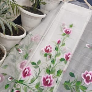 pure cotton kota doriya hand block dress matrial (Top+Duptta)