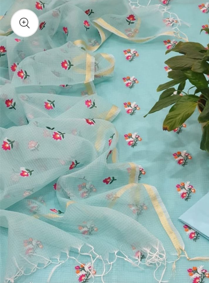 kota doriya soft cotton suit (Top+Duptta)